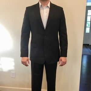 Authentic Hugo Boss Suit Grey Pinstriped